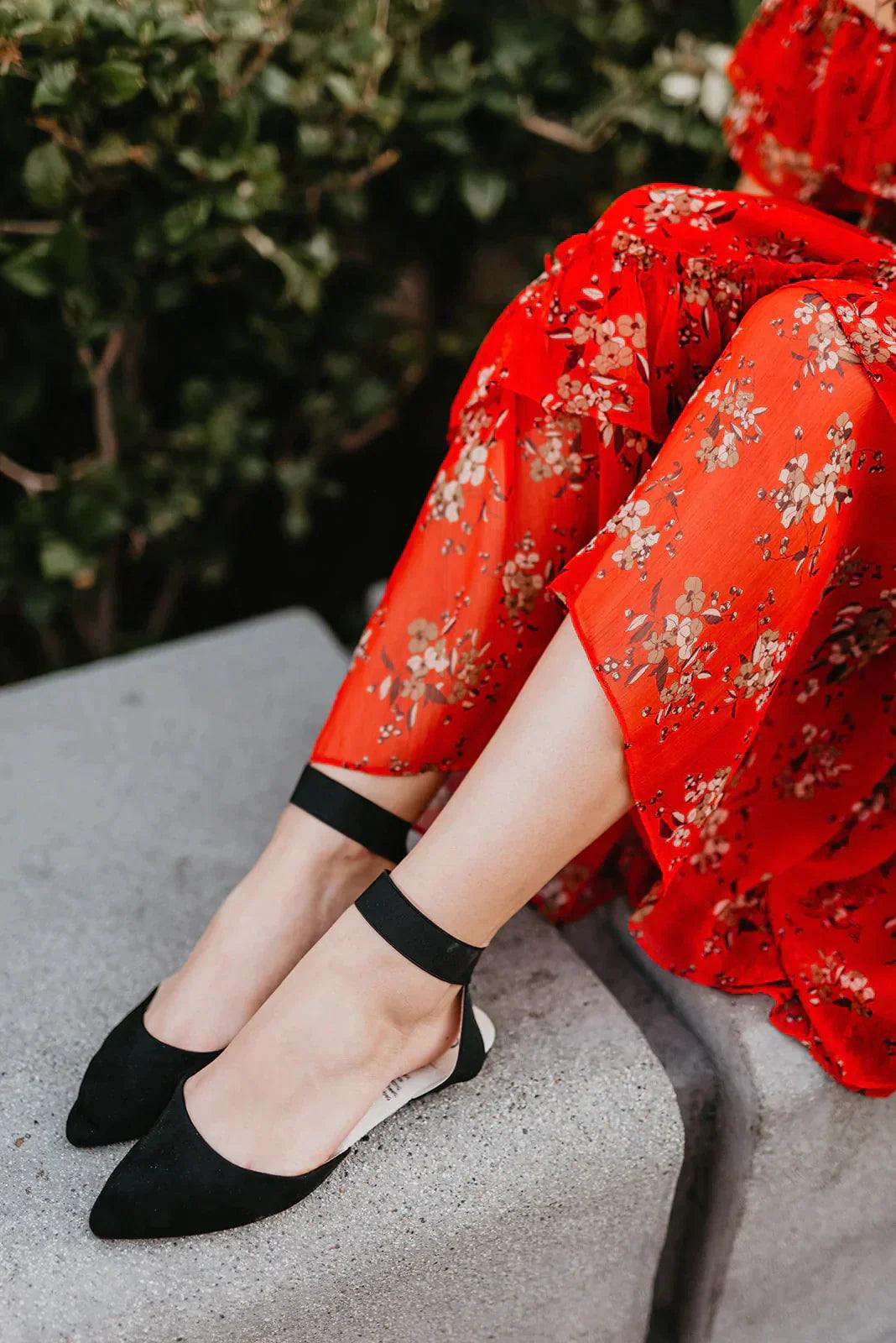 Ankle Strap Flat Rollasole Tres Chic Boutique