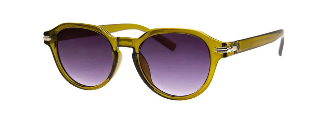 unique color olive green vintage style sunglasses