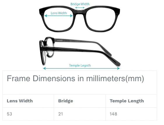 online sunglasses store with dimensions