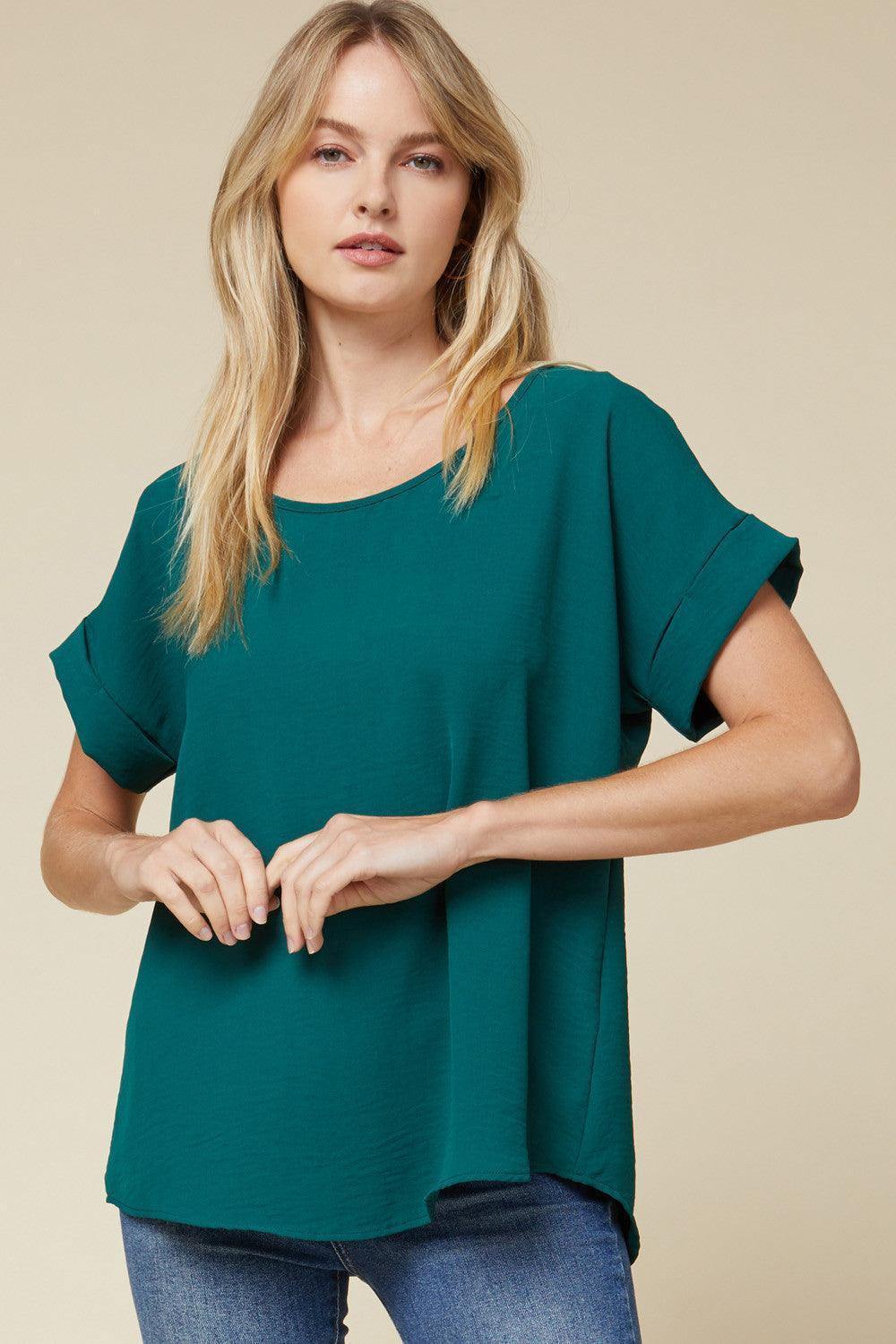 Classic Cuff Sleeved Top - Très Chic
