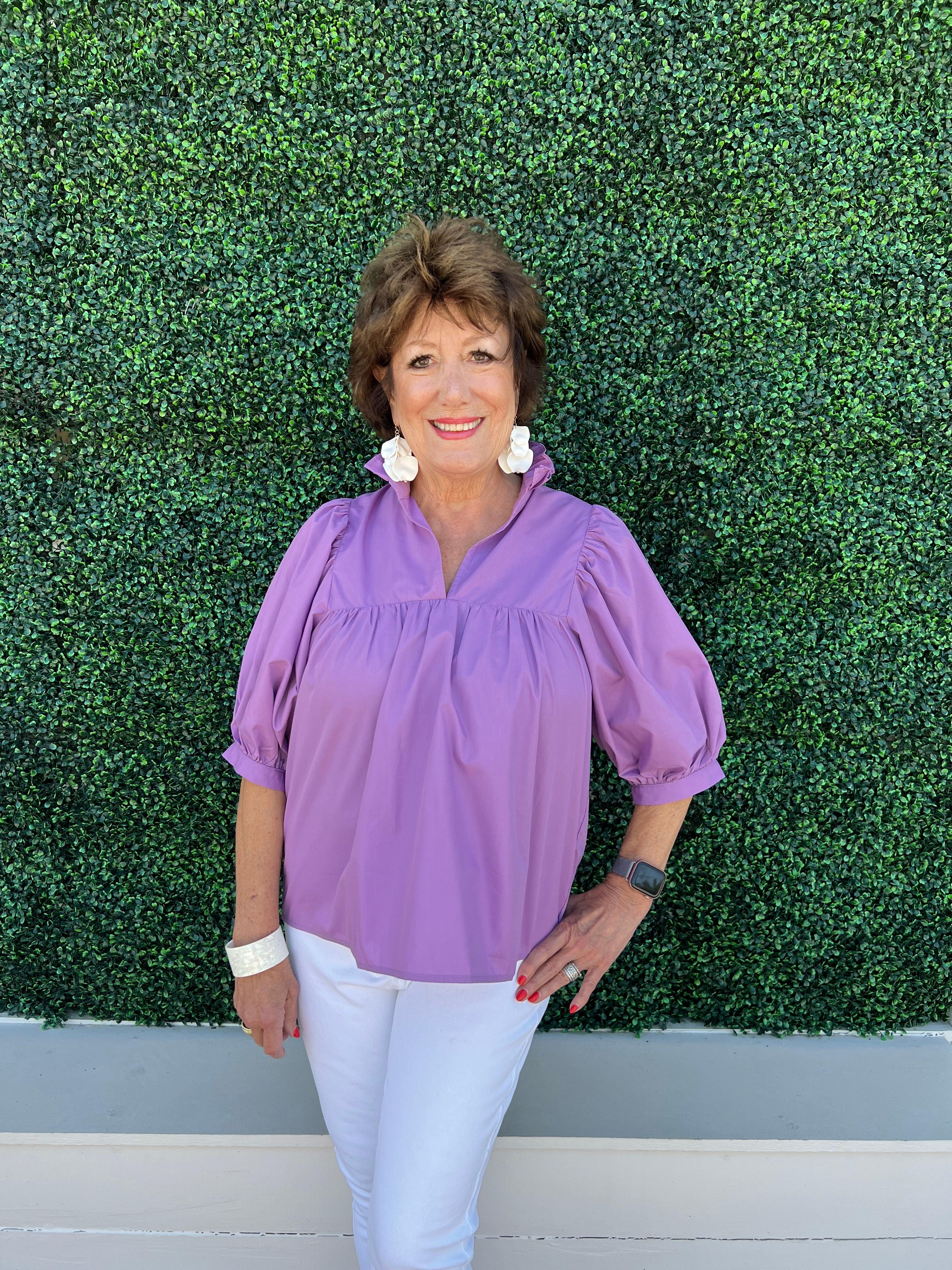 Cotton Puff Sleeve Top | Jade and Joy Joy Boutique – Très Chic