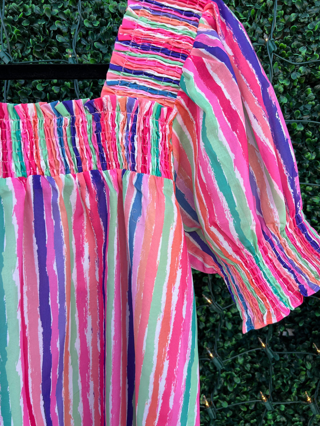 vivid rainbow stripe blouse joy joy bran dlight weight spring summer rainbow best online boutique