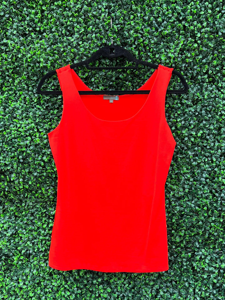 Bright red Judy p tank top at Tres Chic Houston boutique