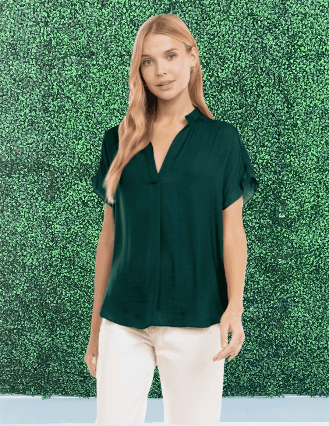 Houston boutiques dresses dark green top