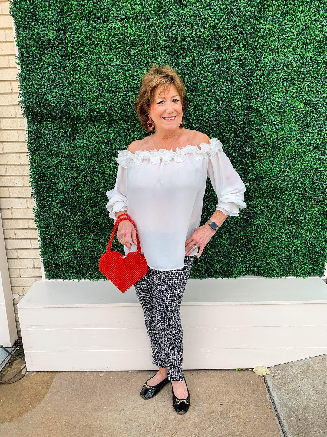 Ruffled Off the Shoulder Top - Très Chic