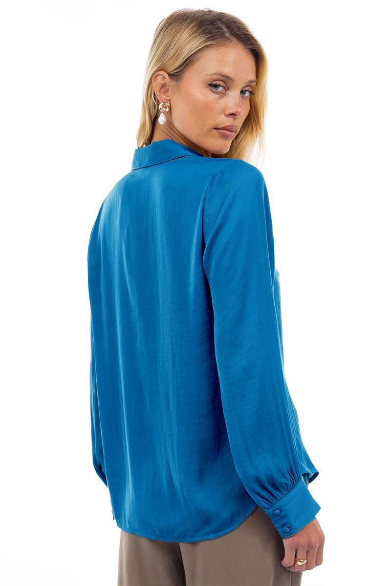 Silky Button Down Shirt1